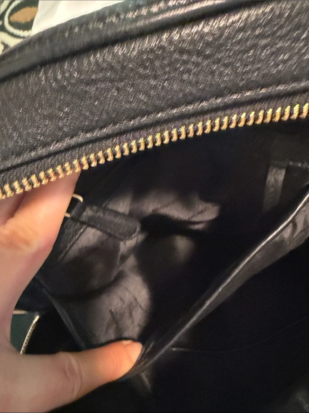 Michael Kors Black Leather Backpack with Gold Stud Details